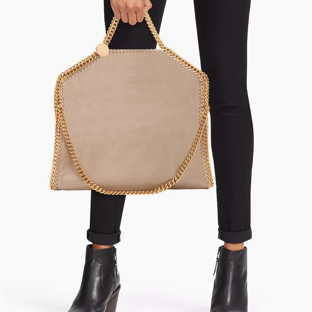 Stella McCartney 3 Chain Linen Falabella Tote